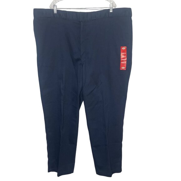 Dickies 874 Original Fit Flex Work Pants Mens 50 X 32 Blue New Durable - Picture 1 of 11